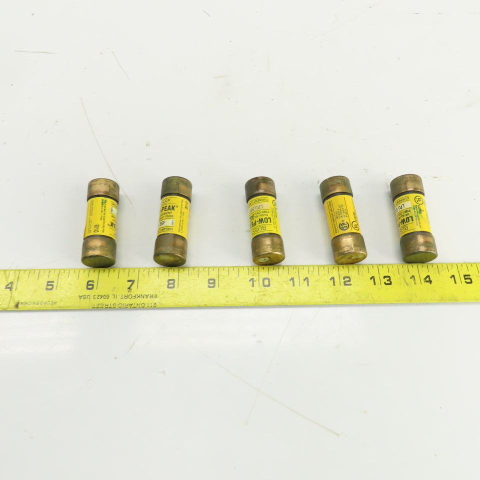 Buss LPJ-5SP 5A 600VAC Low Peak Dual Element Time Delay Fuse Lot Of 5