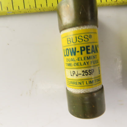 Buss LPJ-2SP 2A 600VAC Low Peak Dual Element Time Delay Fuse Lot Of 9