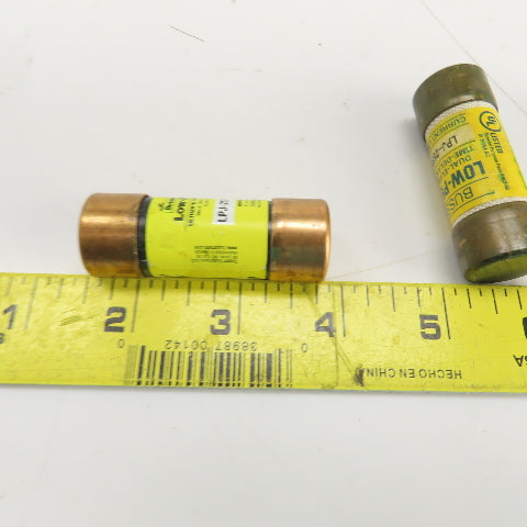 Buss LPJ-2SP 2A 600VAC Low Peak Dual Element Time Delay Fuse Lot Of 9