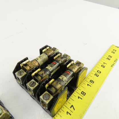 Buss H25030-3C 30A 250V 3 Pole Fuse Holder Lot Of 4