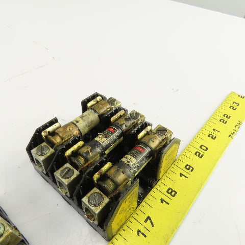 Buss H25030-3C 30A 250V 3 Pole Fuse Holder Lot Of 4