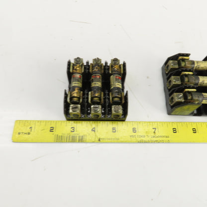 Buss H25030-3C 30A 250V 3 Pole Fuse Holder Lot Of 4