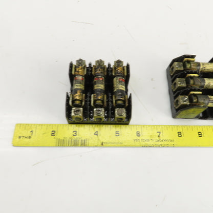 Buss H25030-3C 30A 250V 3 Pole Fuse Holder Lot Of 4