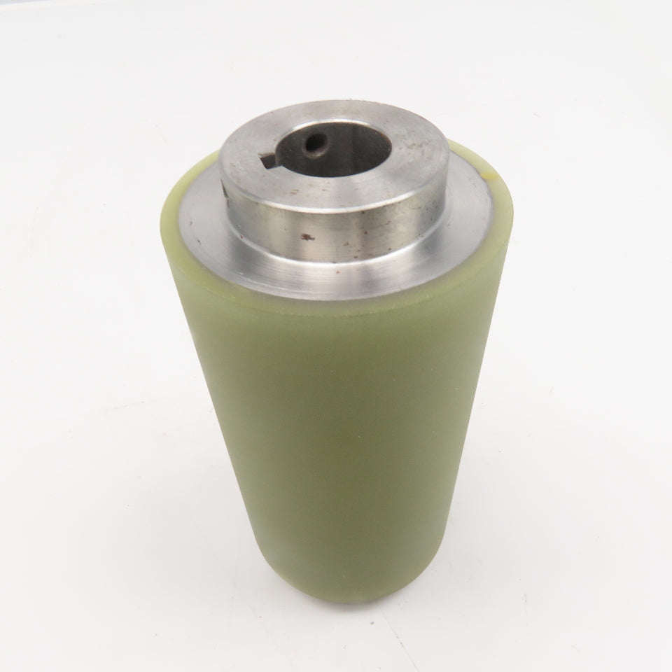 3.200" OD Kastalon Lagging Roller 1" Keyed Bore 11/64" Thick Sleeve 5-3/4" BF