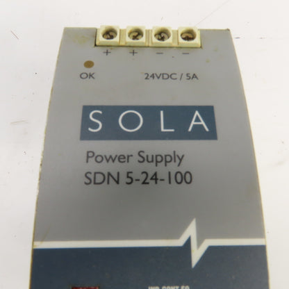 Sola SDN 5-24-100 115/230V Power Supply 24VDC Output