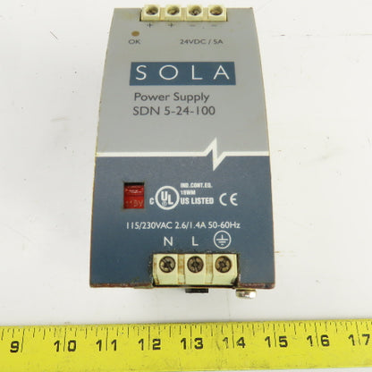 Sola SDN 5-24-100 115/230V Power Supply 24VDC Output