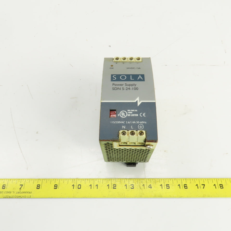 Sola SDN 5-24-100 115/230V Power Supply 24VDC Output