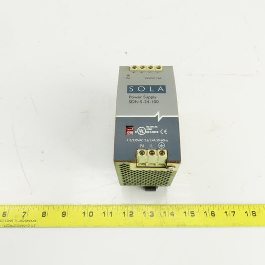 Sola SDN 5-24-100 115/230V Power Supply 24VDC Output