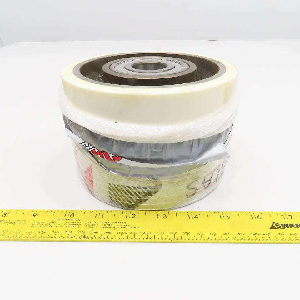 6" OD x 4" Wide  Roller 1-3/16" Bearing Bore 3/8" Thick Sleeve 5-3/4" BF