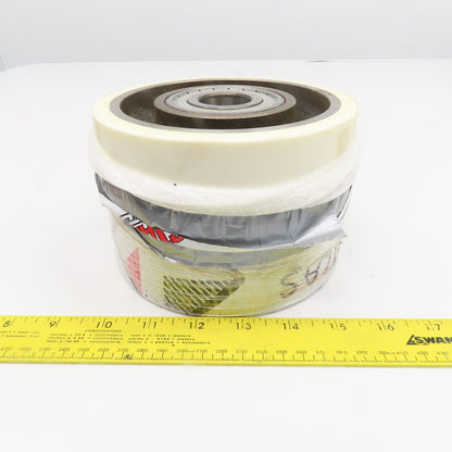 6" OD x 4" Wide  Roller 1-3/16" Bearing Bore 3/8" Thick Sleeve 5-3/4" BF