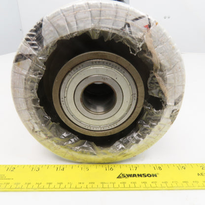 6" OD x 4" Wide  Roller 1-3/16" Bearing Bore 3/8" Thick Sleeve 5-3/4" BF