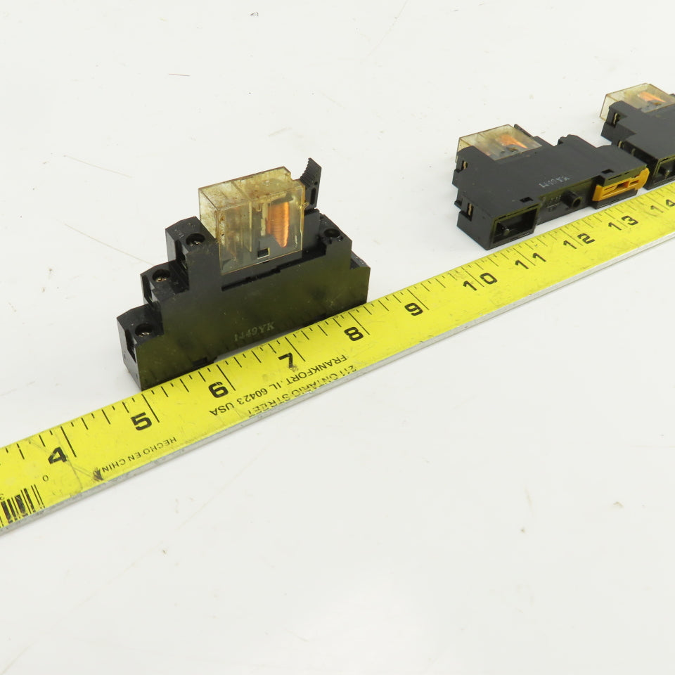 Allen Bradley 700-HK36224 Ser A 24VDC Relay W/Base 700-HN121 250VAC Lot Of 4