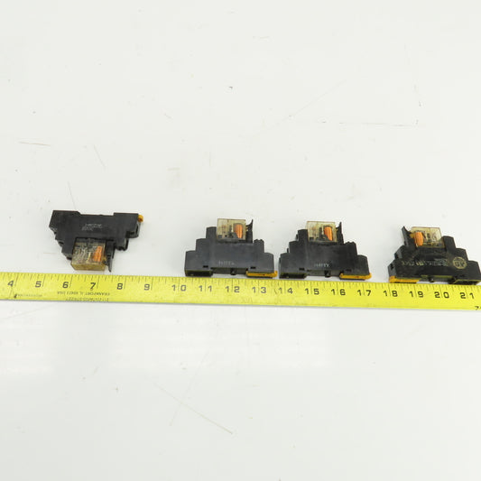 Allen Bradley 700-HK36224 Ser A 24VDC Relay W/Base 700-HN121 250VAC Lot Of 4