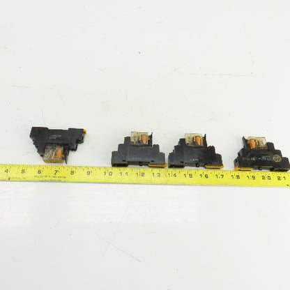 Allen Bradley 700-HK36224 Ser A 24VDC Relay W/Base 700-HN121 250VAC Lot Of 4