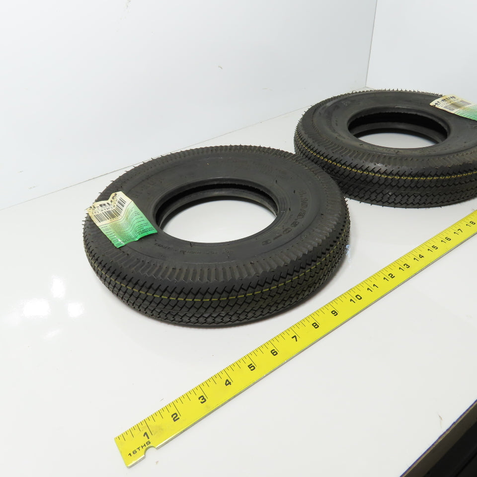Hi-Run 41P1913 4.10/3.50-6 4 Ply Lawn & Garden Tire 50PSI Lot Of 2