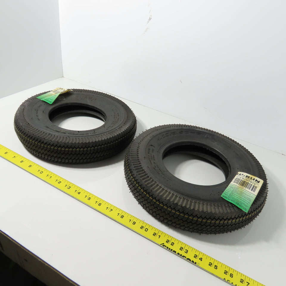 Hi-Run 41P1913 4.10/3.50-6 4 Ply Lawn & Garden Tire 50PSI Lot Of 2