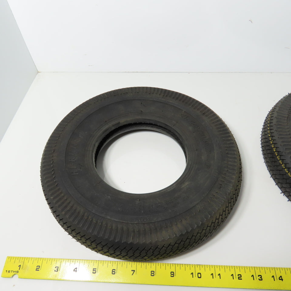 Hi-Run 41P1913 4.10/3.50-6 4 Ply Lawn & Garden Tire 50PSI Lot Of 2