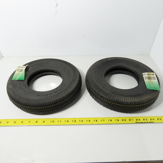 Hi-Run 41P1913 4.10/3.50-6 4 Ply Lawn & Garden Tire 50PSI Lot Of 2