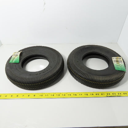 Hi-Run 41P1913 4.10/3.50-6 4 Ply Lawn & Garden Tire 50PSI Lot Of 2