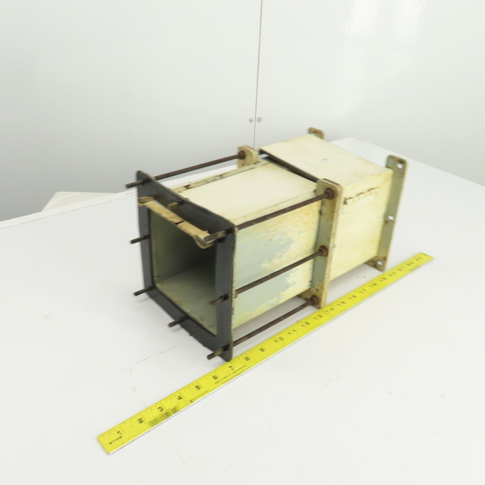 Hoffman F-66LA 6" x 6" Telescope Lay-In Wire Trough W/F-66L06 Flange 7-1/2"