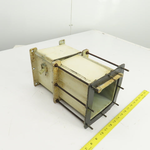Hoffman F-66LA 6" x 6" Telescope Lay-In Wire Trough W/F-66L06 Flange 7-1/2"
