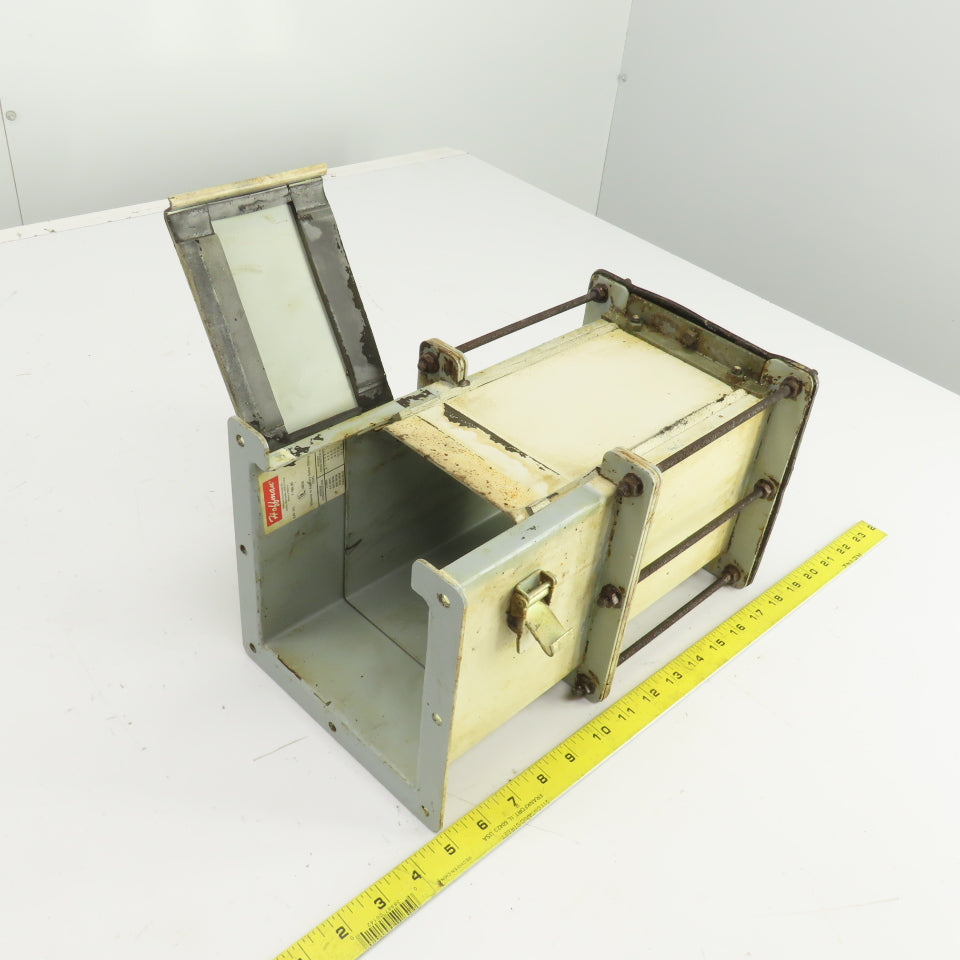 Hoffman F-66LA 6" x 6" Telescope Lay-In Wire Trough W/F-66L06 Flange 7-1/2"