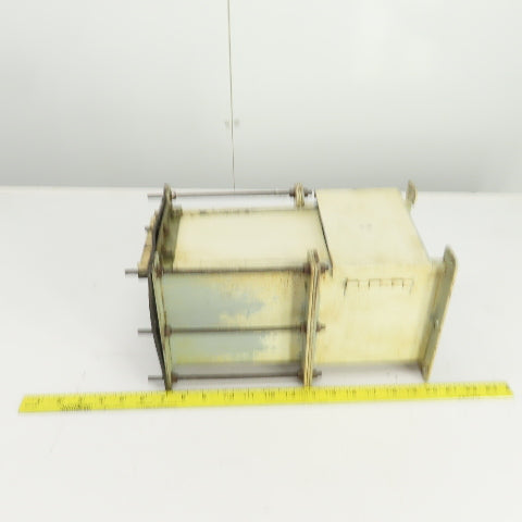 Hoffman F-66LA 6" x 6" Telescope Lay-In Wire Trough W/F-66L06 Flange 7-1/2"