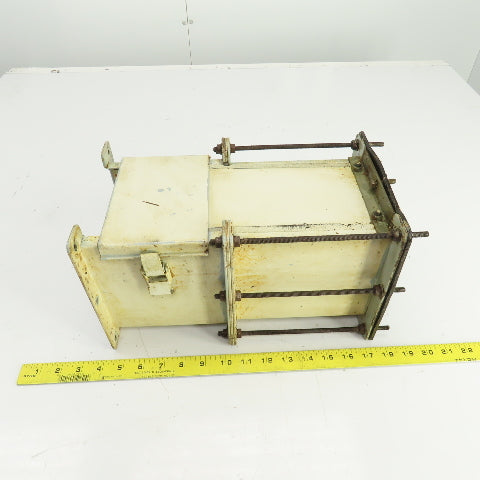 Hoffman F-66LA 6" x 6" Telescope Lay-In Wire Trough W/F-66L06 Flange 7-1/2"