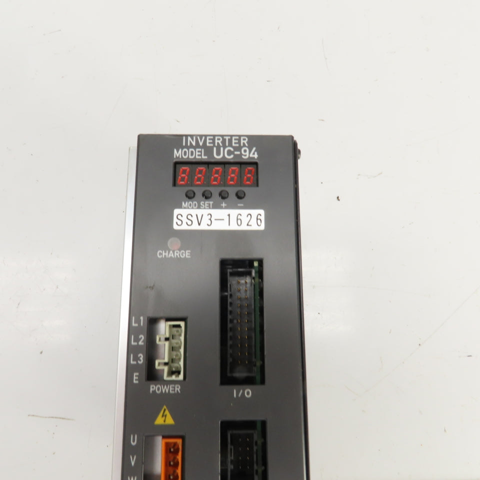 Sugino Machine SSV3-1626 UC-94 Ver 1.03 Inverter Drive 180-230VAC 50/60HZ
