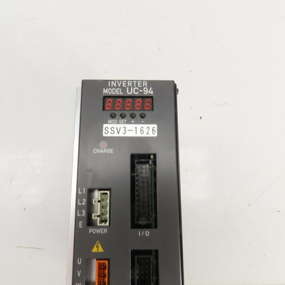 Sugino Machine SSV3-1626 UC-94 Ver 1.03 Inverter Drive 180-230VAC 50/60HZ