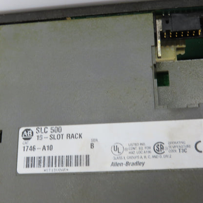 Allen Bradley 1746-P2/1746-A10 PLC Input Output CPU Chassis 10 Slot Rack