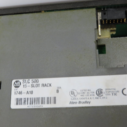Allen Bradley 1746-P2/1746-A10 PLC Input Output CPU Chassis 10 Slot Rack