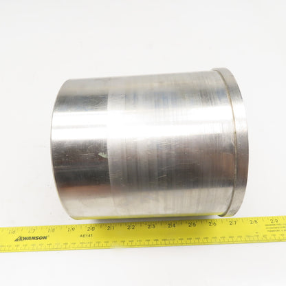 6.418" OD Drum Roller 6-1/4" W Face Stainless Steel 1-1/4" Bore Shouldered Edge