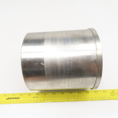 6.418" OD Drum Roller 6-1/4" W Face Stainless Steel 1-1/4" Bore Shouldered Edge