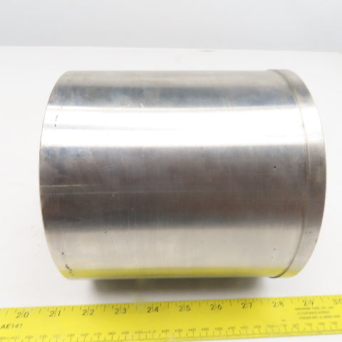 6-9/16" OD Drum Roller 6-1/4" W Face Stainless Steel 1-1/4" Bore Shouldered Edge