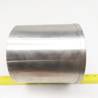 6-9/16" OD Drum Roller 6-1/4" W Face Stainless Steel 1-1/4" Bore Shouldered Edge