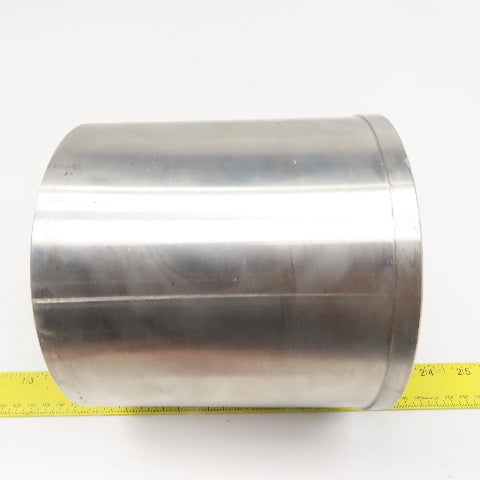 6-9/16" OD Drum Roller 6-1/4" W Face Stainless Steel 1-1/4" Bore Shouldered Edge