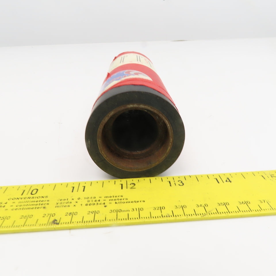 Republic Roller Size 2090 2" x 6" Rubber Lagged Roller 1-3/8" Press Bearing Bore