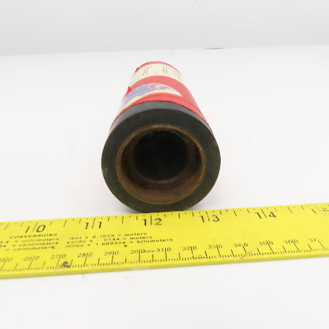 Republic Roller Size 2090 2" x 6" Rubber Lagged Roller 1-3/8" Press Bearing Bore