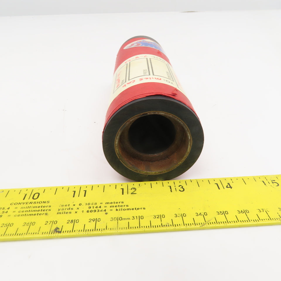 Republic Roller Size 2090 2" x 6" Rubber Lagged Roller 1-3/8" Press Bearing Bore