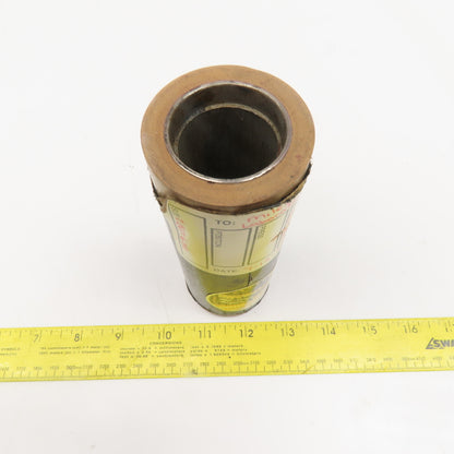 Republic Roller 2.062" x 6" Rubber Lagged Roller 1-3/8" Press Bearing Bore
