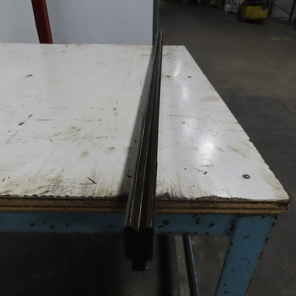 48-1/8" Press Brake 90° Forming V Angle Die Block 1/2" Tang 2-3/8"High  1" Thick