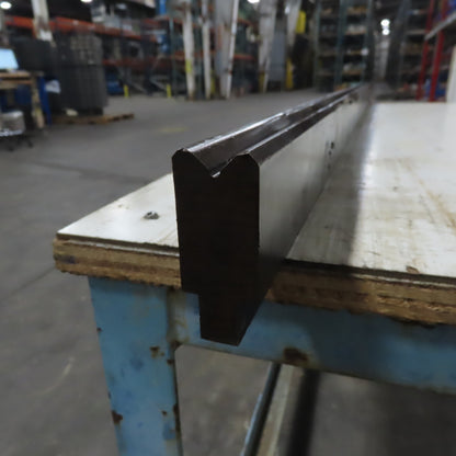 48-1/8" Press Brake 90° Forming V Angle Die Block 1/2" Tang 2-3/8"High  1" Thick