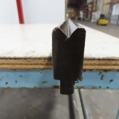 48-1/8" Press Brake 90° Forming V Angle Die Block 1/2" Tang 2-3/8"High  1" Thick