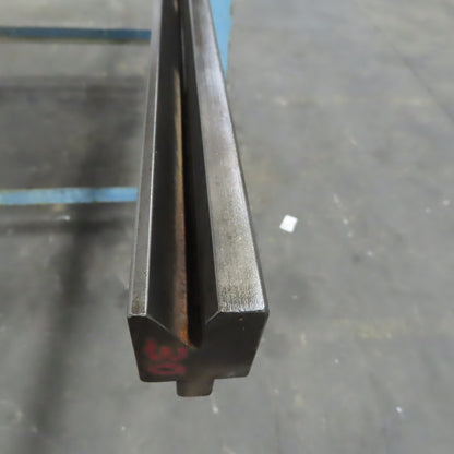 84-1/4" Press Brake Forming Vee Angle Die Block 1/2" Tang 2-3/8"Ht. 1-3/8" Thick