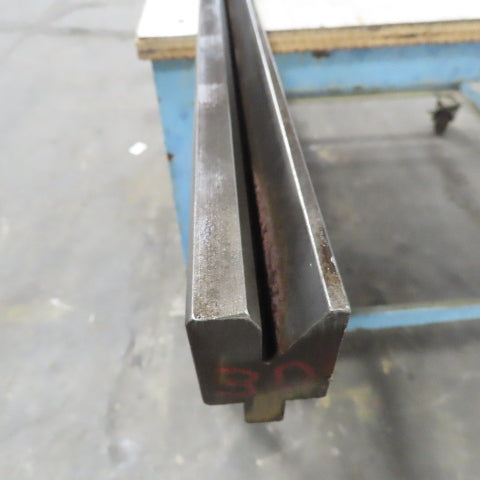 84-1/4" Press Brake Forming Vee Angle Die Block 1/2" Tang 2-3/8"Ht. 1-3/8" Thick