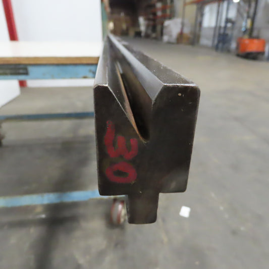 84-1/4" Press Brake Forming Vee Angle Die Block 1/2" Tang 2-3/8"Ht. 1-3/8" Thick