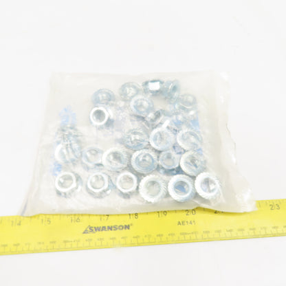Fastenal 1137345 1/2"-13 Zinc Finish Case Hardened Serrated Flange Nut Lot Of 25
