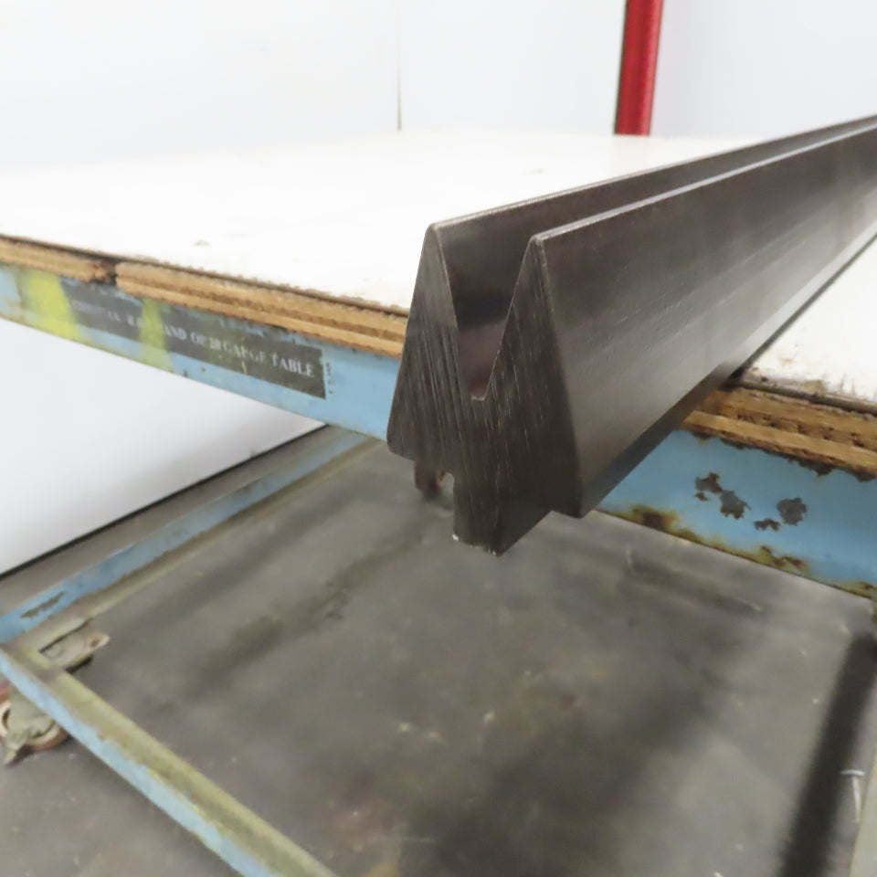 48-1/2" Press Brake Forming 30° V Angle Die Block 1/2" Tang 2-5/8"Ht. 2" Thick