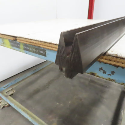 48-1/2" Press Brake Forming 30° V Angle Die Block 1/2" Tang 2-5/8"Ht. 2" Thick